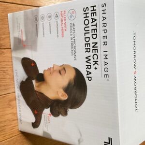 Sharper Image Black Heated Neck and Shoulder Wrap